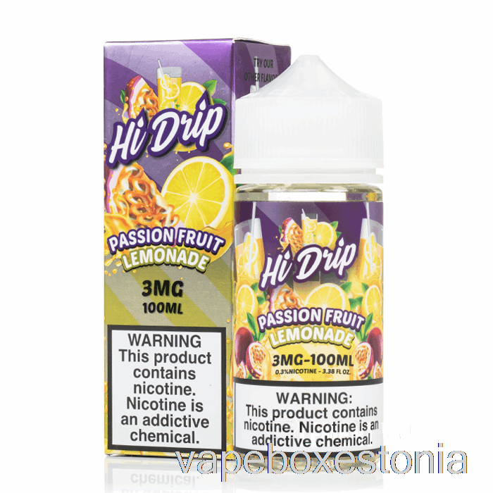 Vape Box Estonia Passion Fruit Limonaad - Hi-drip E-liquid - 100ml 6mg